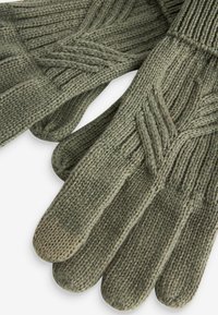 Next CABLE - REGULAR FIT - Handsker - khaki green