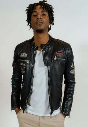 NITRBARC - Veste en cuir - noir