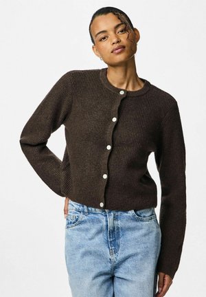 PCSILLY O NECK  - Strickjacke - hot fudge