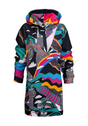 RAINBOW LANDSCAPE HOODIE - Day dress - teal
