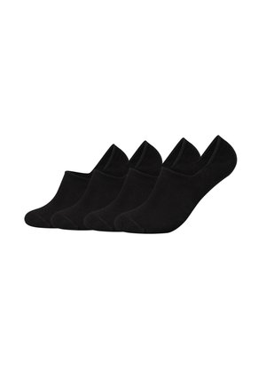 camano, INVISIBLE LOW FOOTIES UNISEX 4 PACK - Chaussettes invisibles - black