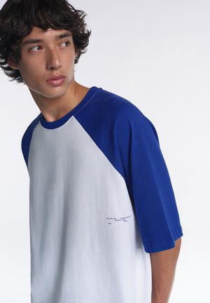 PULL&BEAR, STWD RAGLAN SLEEVE - T-SHIRT - T-shirt basique - mottled blue