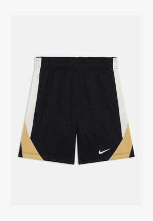 UNISEX - Sports shorts - black/pale ivory/gold coloured
