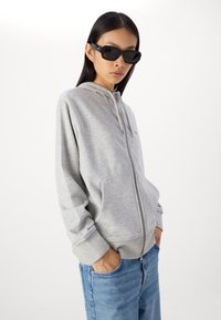 GANT SHIELD ZIP - Mikina na zip - light grey melange