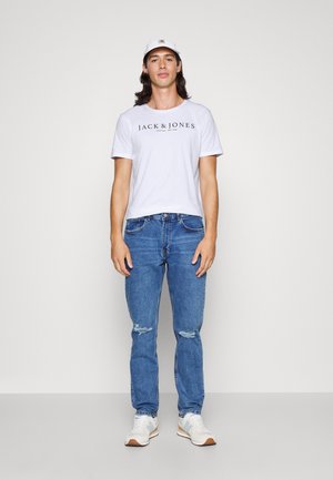 JPRBLABOOSTER TEE CREW NECK 2 PACK - Camiseta estampada - black/white