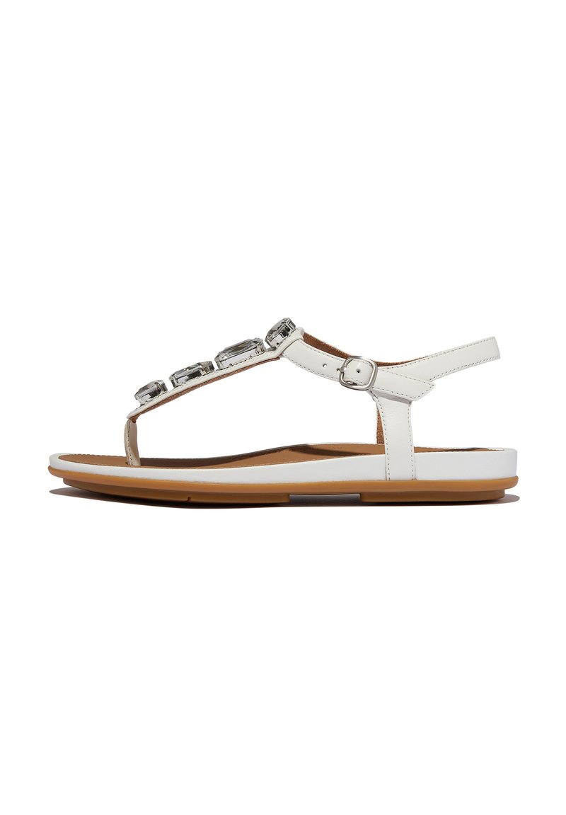 FitFlop GRACIE ULTRA-JEWEL - T-bar sandals - white - Zalando