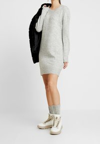 JDY Abito in maglia - mottled light grey