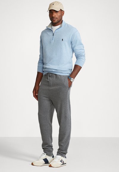 Polo Ralph Lauren Big & Tall LUXURY JERSEY QUARTER ZIP PULLOVER - Ilgarankovis viršutinės dalies drabužis - jamaica heather