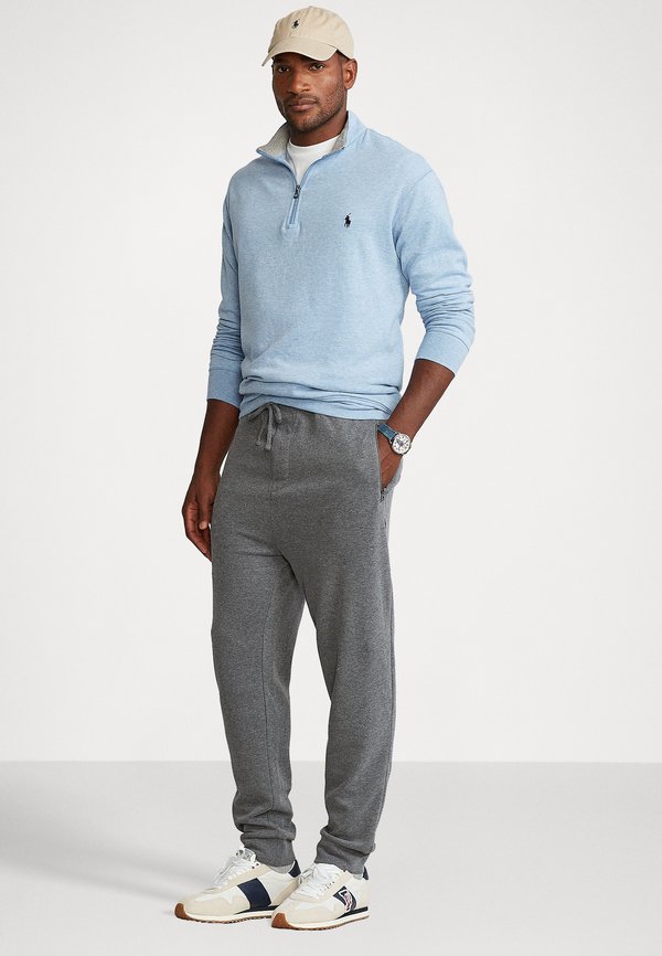 LUXURY JERSEY QUARTER ZIP PULLOVER - Long sleeved top - jamaica heather3