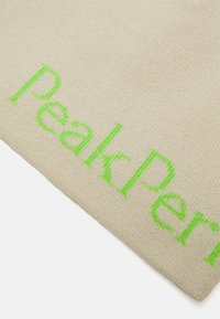 Peak Performance HAT UNISEX - Čepice - sand fog/stand out green