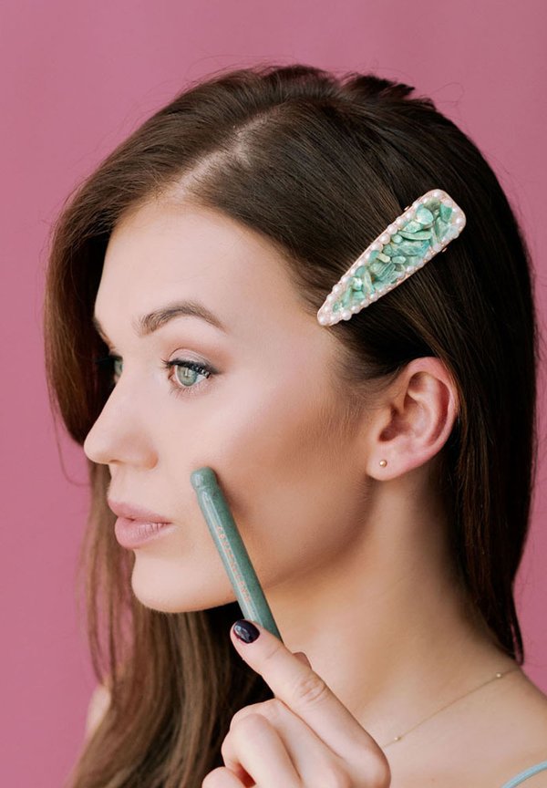 SPINKA DO WŁOSÓW Z AMAZONITEM - Haar-Styling-Accessoires