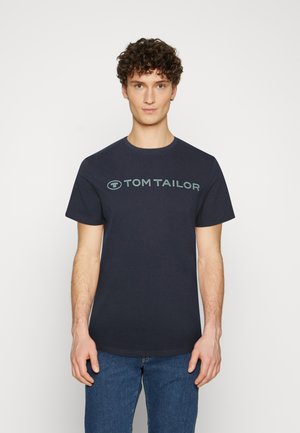 CREWNECK LOGO - Print T-shirt - sky captain blue