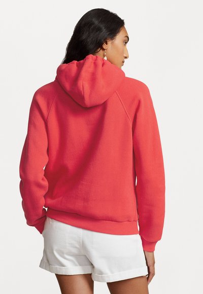Polo Ralph Lauren SHRUNKEN FIT FLEECE HOODIE - Džemperis ar kapuci - bright hibiscus