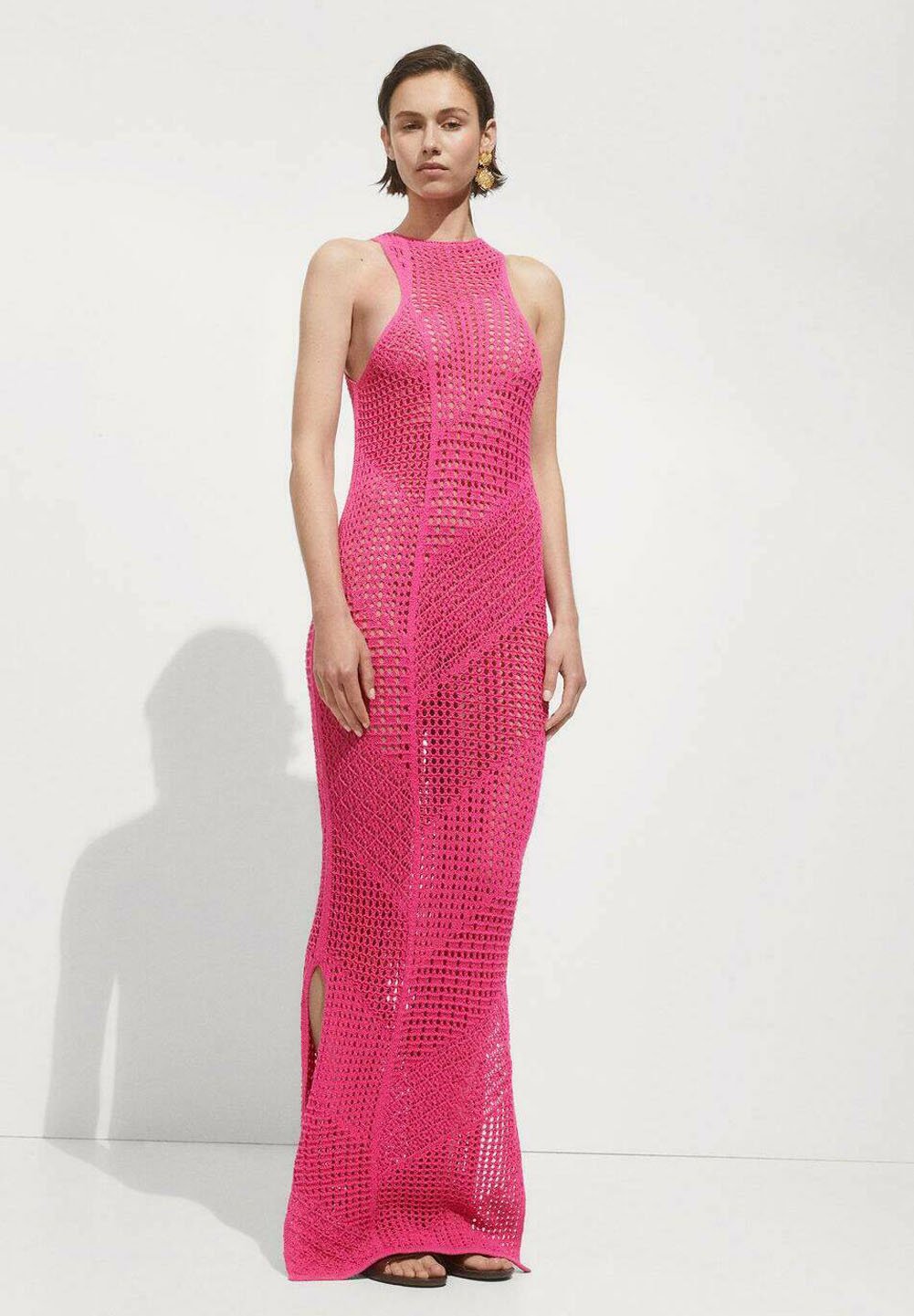 Mango Maxi dress - pink - Zalando Mango Maxi dress - pink - Zalando