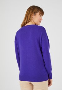 Damart PULL COL ROND EN PUR - Trui - violet indigo
