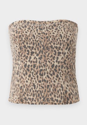 Pieces, PCSALUME CORSET - Toppi - taupe