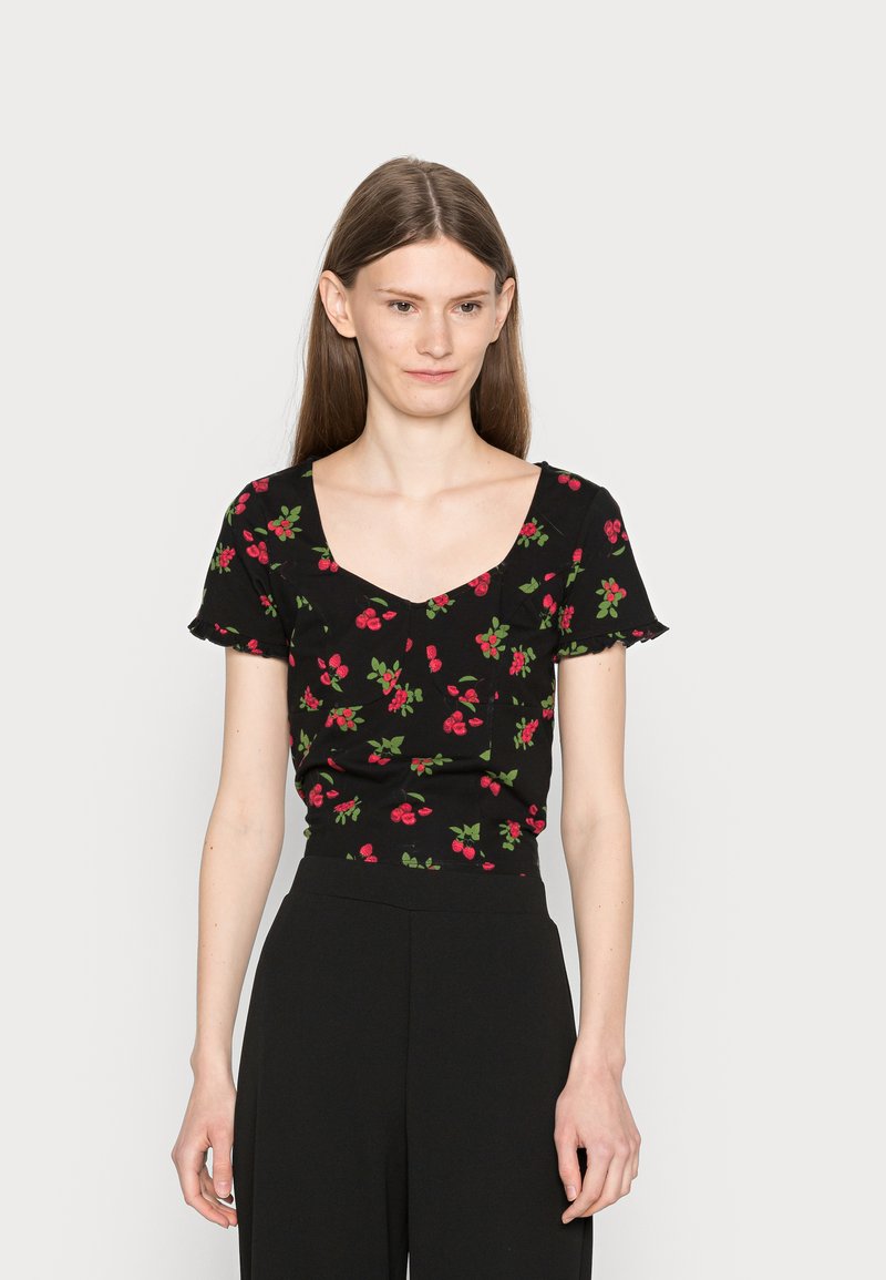 Even&Odd T-shirt estampada - black