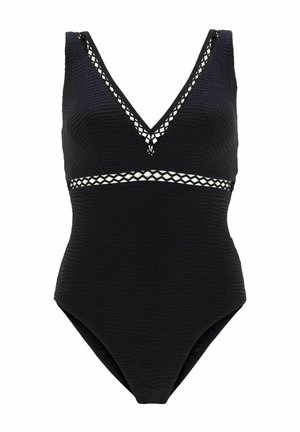 PLUNGE RIKRAK - REGULAR FIT - Peldkostīms - black