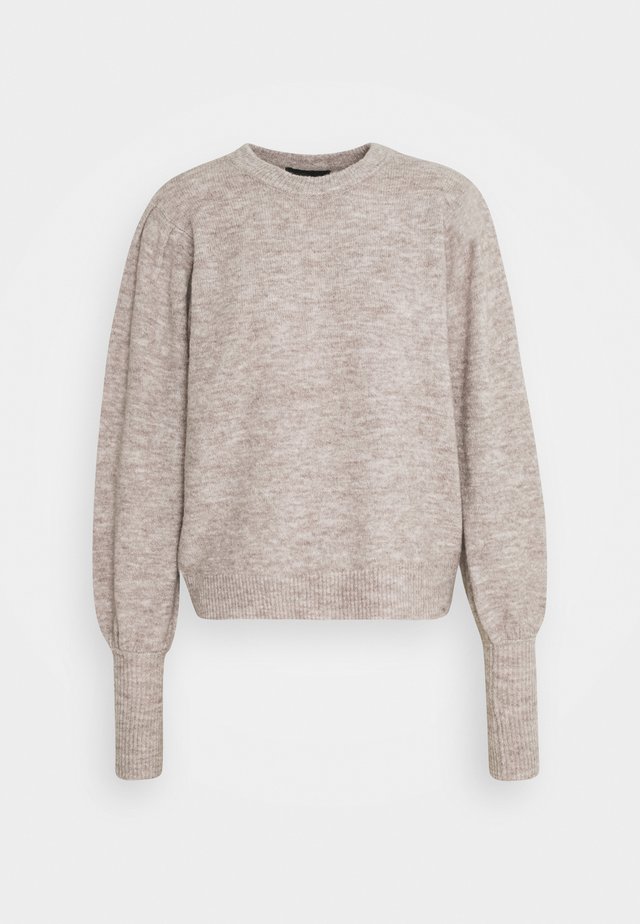 PCPAM O NECK - Trui - warm taupe