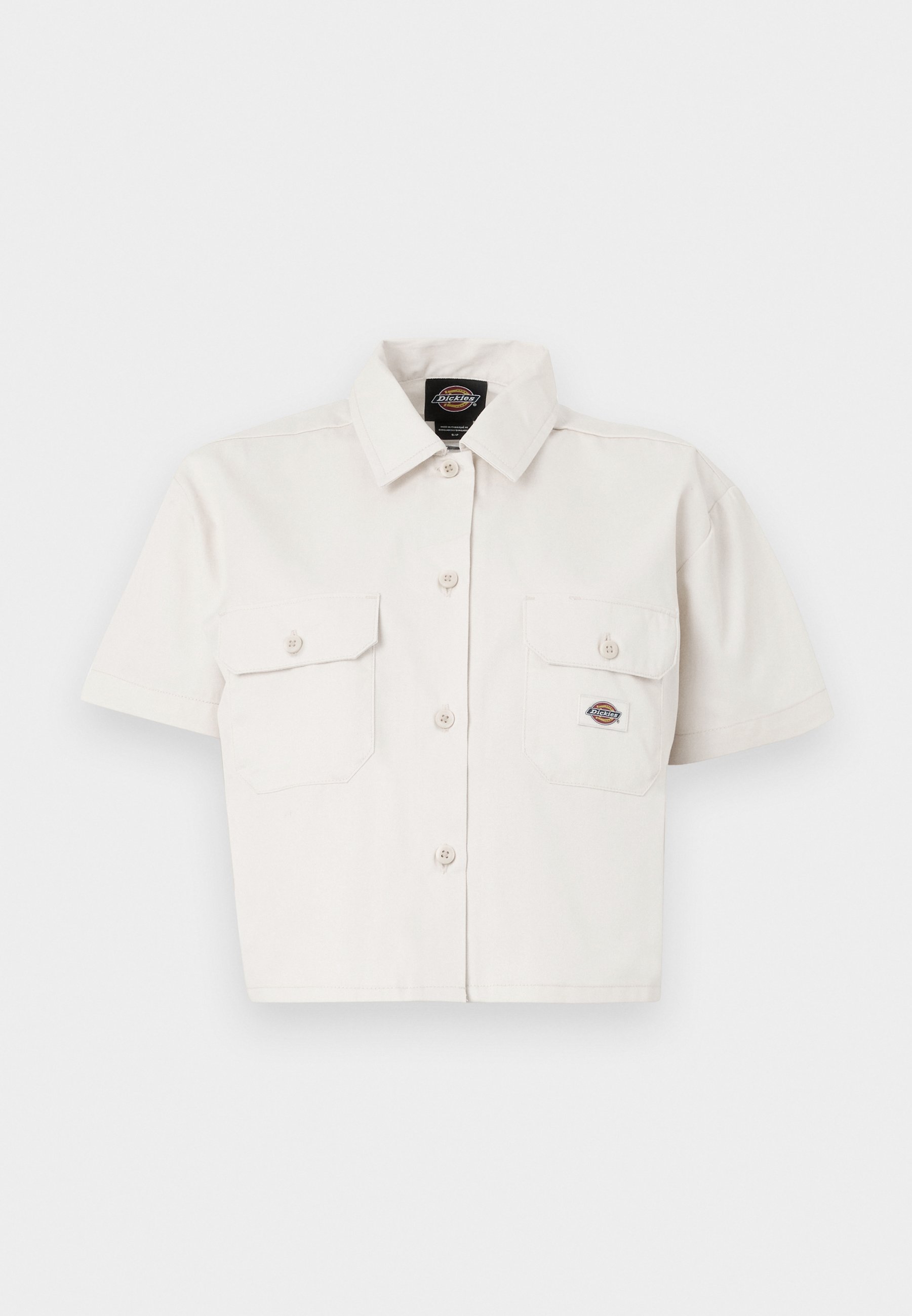 売れ筋商品|||ディッキーズ シャツ レディース トップス WORK SHIRT CROPPED - Button-down blouse - whitecap gray Women's Cropped Work Shirt - Dickies Canada