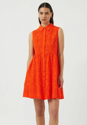 YASHOLI - Skjortekjole - cherry tomato