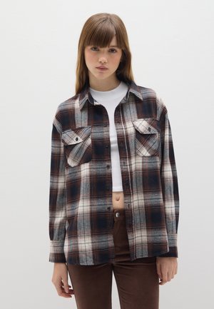 AND FLANNEL - REGULAR FIT - Blusa - white brown