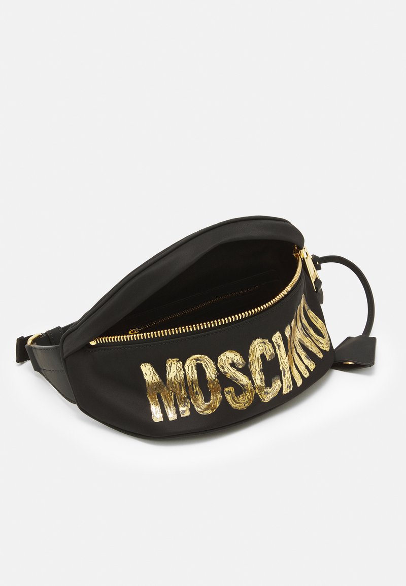 MOSCHINO UNISEX - Riñonera - black/gold-coloured/negro Zalando.es