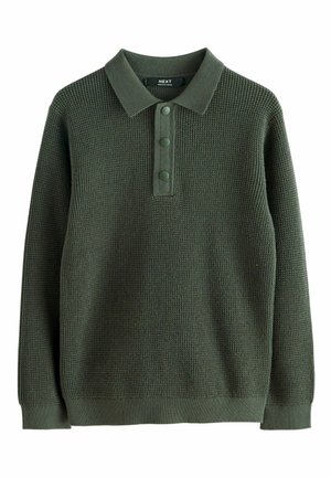 TEXTURED - REGULAR FIT - Hosszú ujjú felső - dark green
