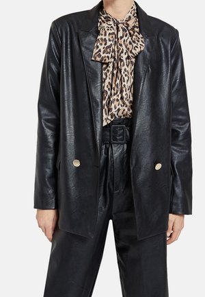 Keinonahkatakki - black