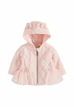 Baker by Ted Baker, JACQUARD QUILTED MESH PEPLUM JACKET - Winter coat - pink
