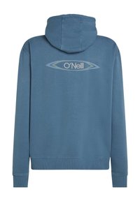 Hooded sweatshirt in soft blue fabric. Features an embroidered O’Neill logo on the back, with ribbed cuffs and hem. Classic fit.