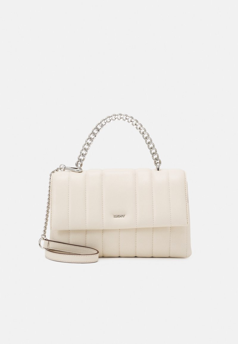 DKNY SEVA SHOULDER BAG Umhängetasche ivory/silvercoloured/offwhite