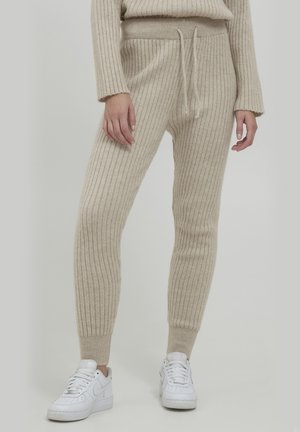 BYNASIKA PANTS - Tracksuit bottoms - cement melange