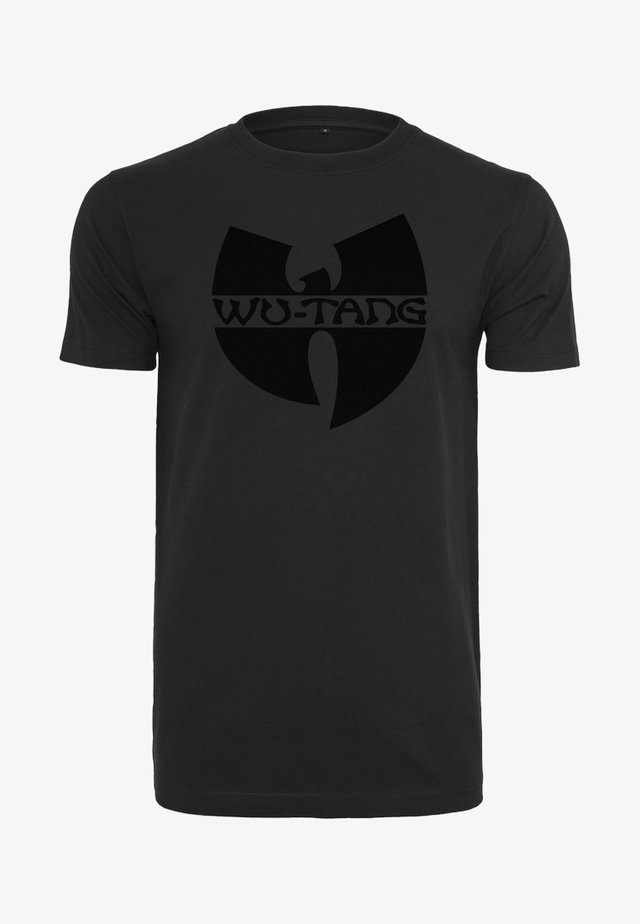 WU-WEAR BLACK LOGO - Print T-shirt - black