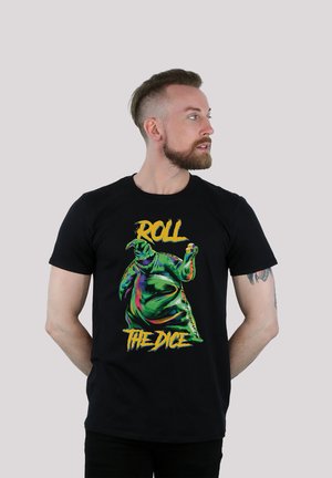 DISNEY THE NIGHTMARE BEFORE CHRISTMAS OOGIE BOOGIE ROLL THE DICE - Print T-shirt - black