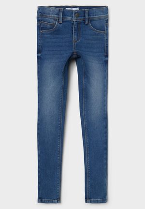 NKFPOLLY PANT - Vaqueros pitillo - medium blue denim