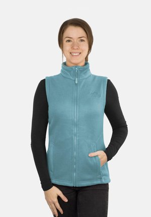 Ärmellose weste mit Seitentasche und Stehkragen Winterweste Bodywarmer - Weste - blau