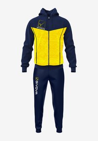 Tuta Givova Visa Melange Con Cappuccio In Polar Fleece - Bianco/Nero - Foto 6