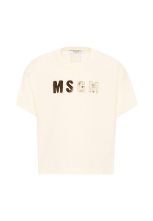 MSGM, T-SHIRT - T-shirt con stampa - ivory