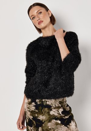 SOFT TINSEL SHIMMER  - Strickpullover - black