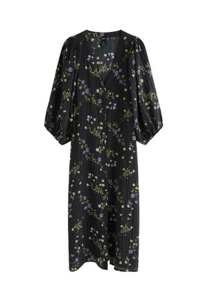 Lindex, LINDEX LONG-SLEEVED MIDI DRESS LINDEX - Robe de jour - black