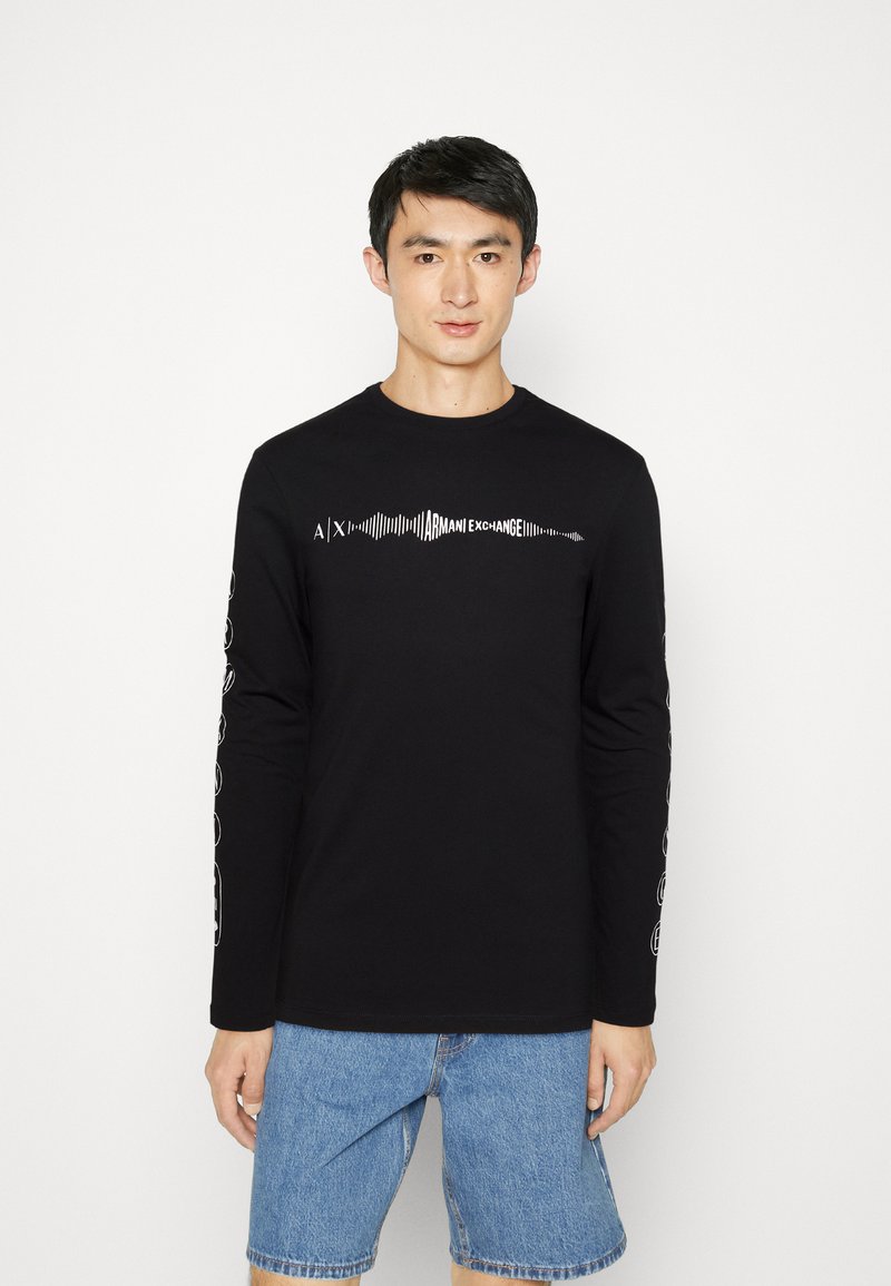 Armani Exchange Longsleeve black/zwart Zalando.nl