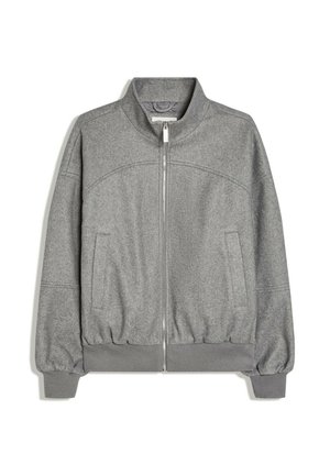 Bershka, HEAVY CLOTH - BOMBER JACKET - Letná bunda - grey