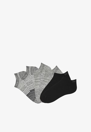 Bench, SNEAKER 6 PACK - Socks - schwarz un/grau geringelt grau meliert