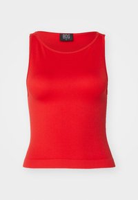 SLASH NECK TANK - Top - red/hibiscus
