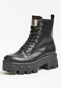Guess VESNA EFFET BRILLANT - Stivaletti stringati - noir multi