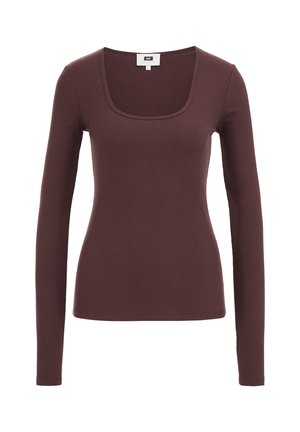 WE Fashion, WE STUDIO - Langærmet T-shirt - cinnamon brown
