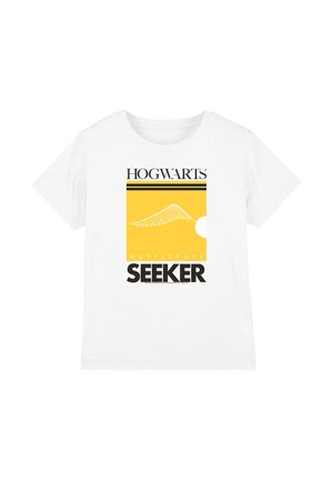 Cotton Soul, HARRY POTTER HOGWARTS HUFFLEPUFF SEEKER UNISEX - Print T-shirt - white