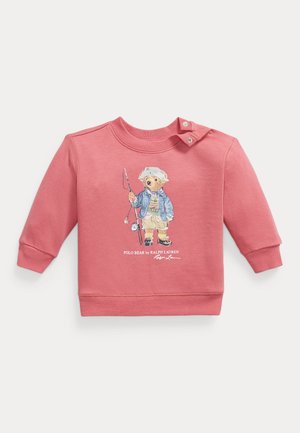 Polo Ralph Lauren, POLO BEAR FLEECE SWEATSHIRT 0-2Y - Sweater - adirondack berry