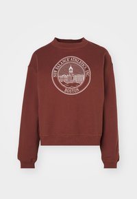 New Balance ATHLETICS CREST CREW - Melegítőfelső - rich oak